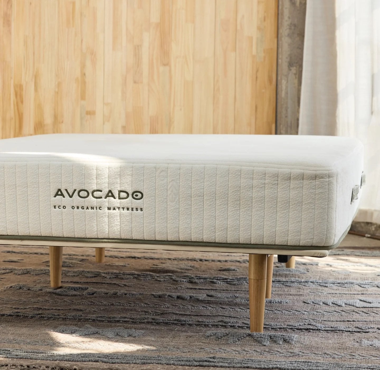 Avocado Green Mattress Wooden Bath Mat by Avocado - Standard