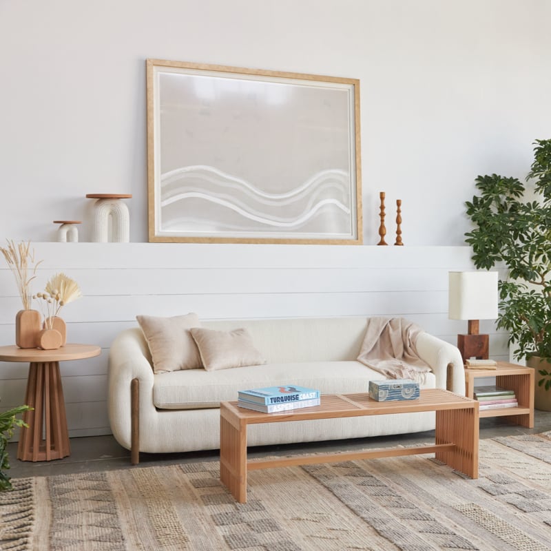 Wooden bench discount in living room