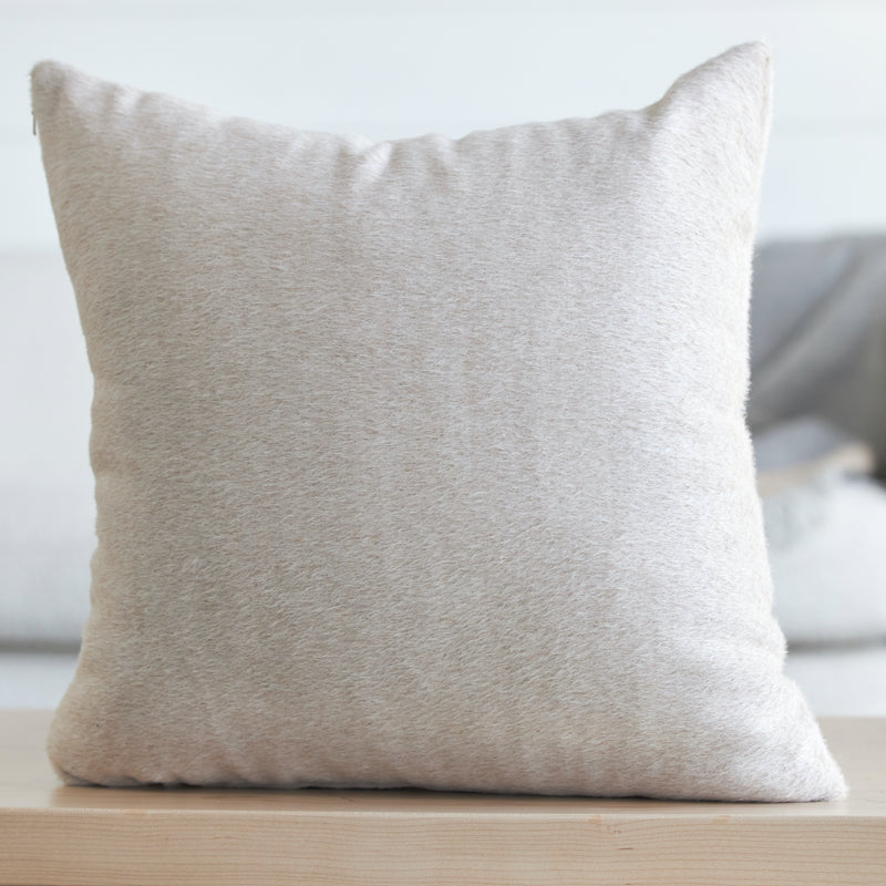 24X24 Natural Solid Soft Linen Throw Pillow