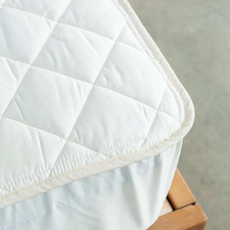 Organic Cotton Waterproof Crib Mattress Pad Protector